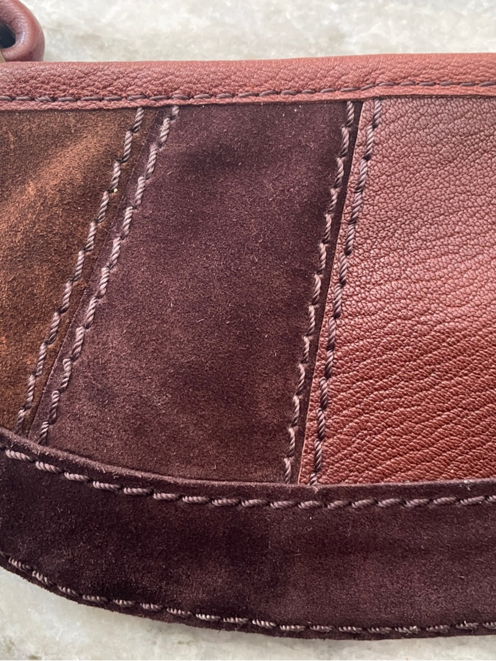 Vintage 90s Leather Lucky Brand Wristlet - Picture 5 of 11